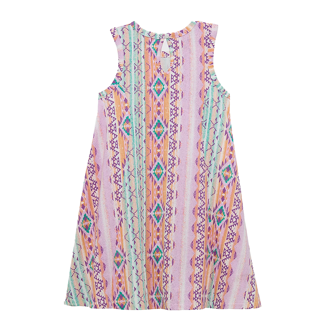 Wrangler Girls' Western Sleeveless Swing Dress