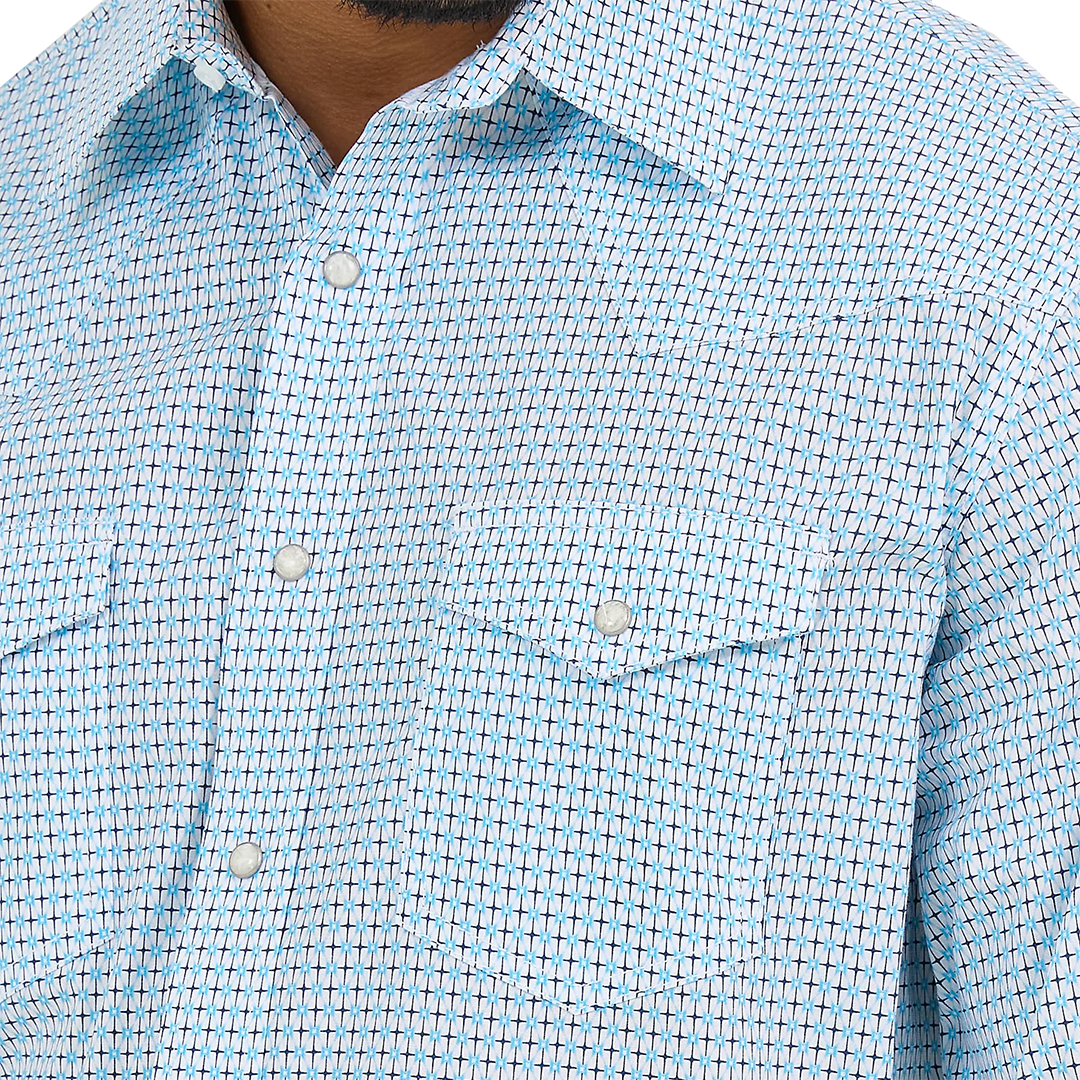 Chemise à manches longues avec boutons-pression Wrangler 20X Competition Advanced Comfort pour homme