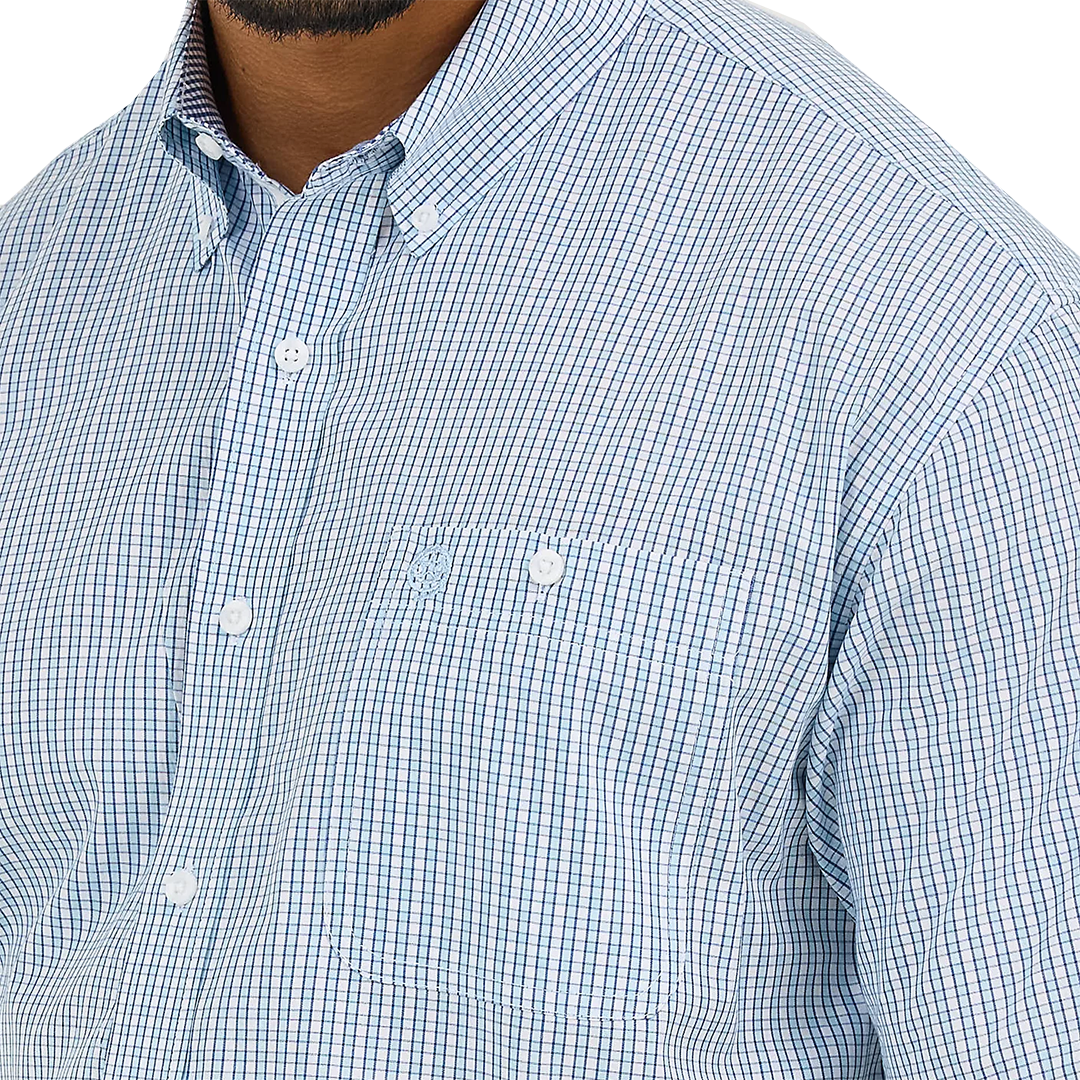 Chemise boutonnée à manches courtes George Strait Wrangler pour homme