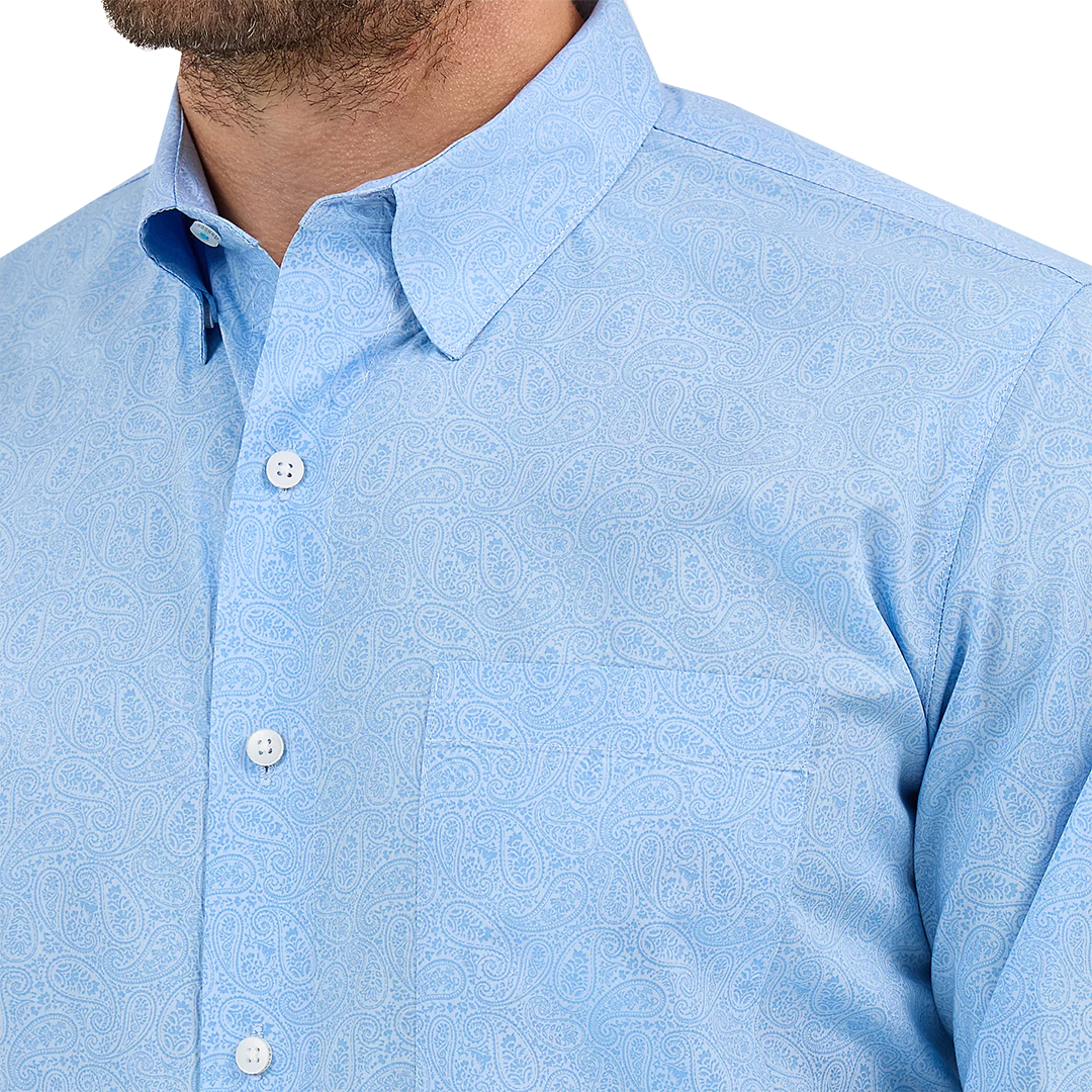 Chemise boutonnée à manches longues et une poche Cody Johnson pour homme Wrangler