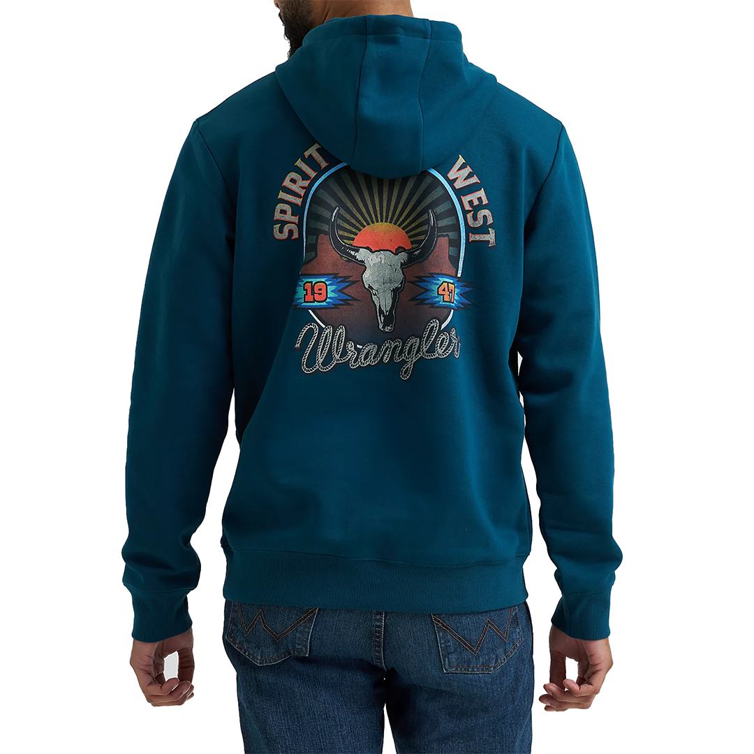 Sweat à capuche graphique logo Desert Wrangler pour homme