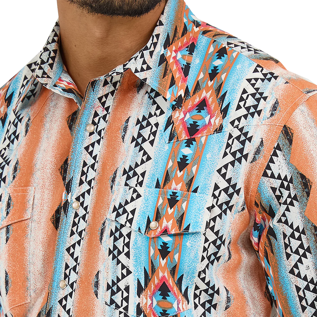 Wrangler Men's Checotah Long Sleeve Snap Shirt