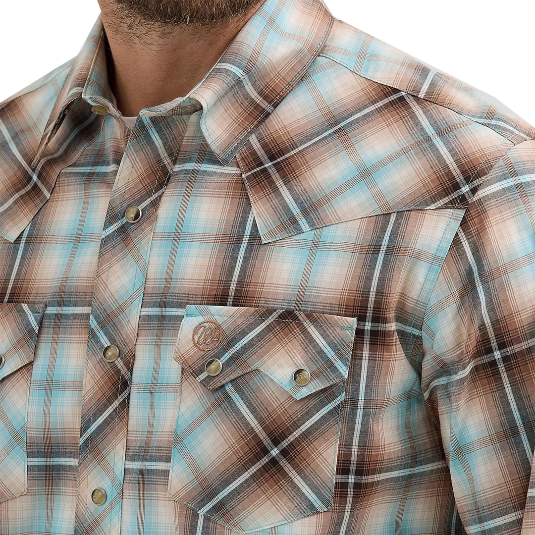 Wrangler Men's Retro Long Sleeve Snap Shirt