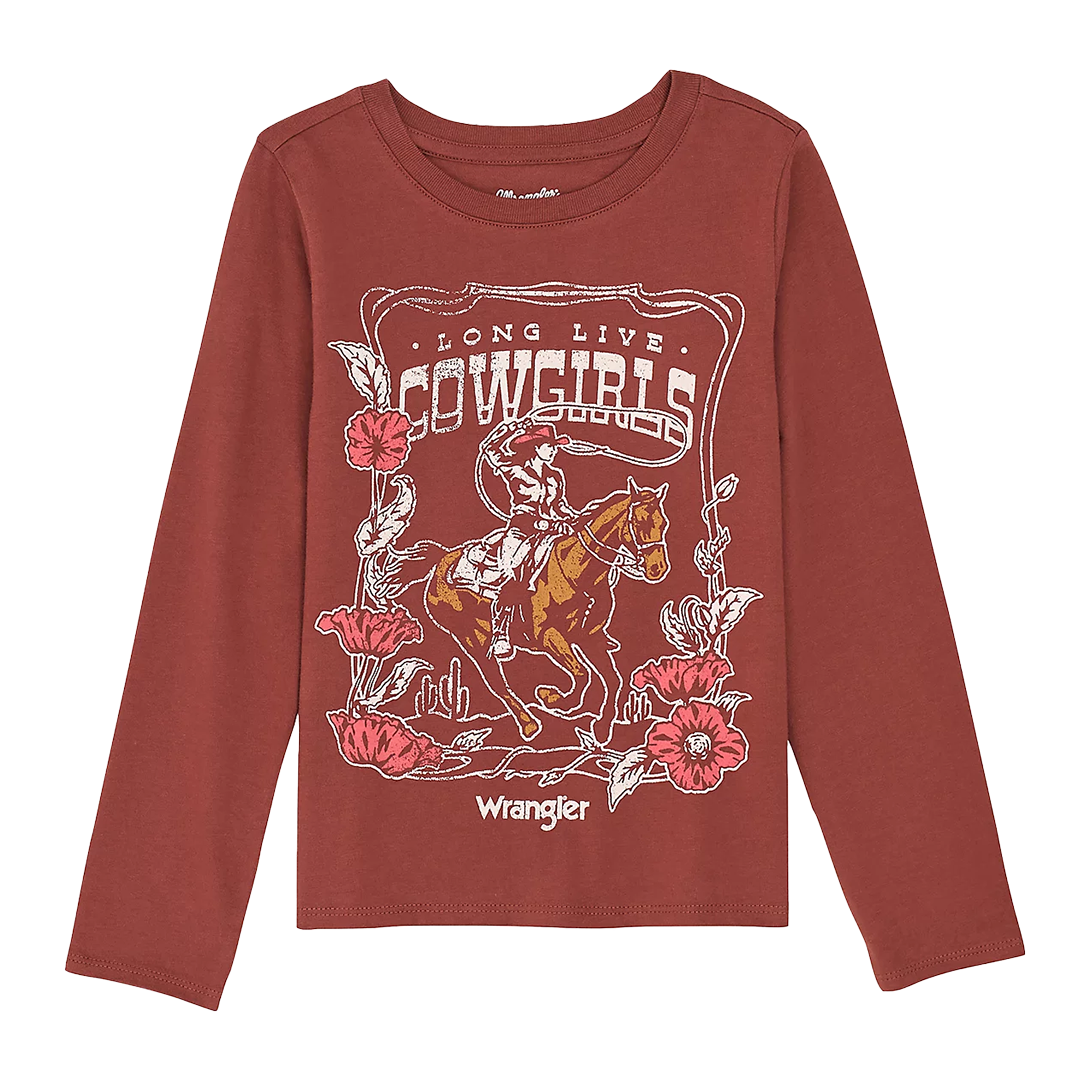 Wrangler Girls' Long Sleeve Western Graphic Tee
