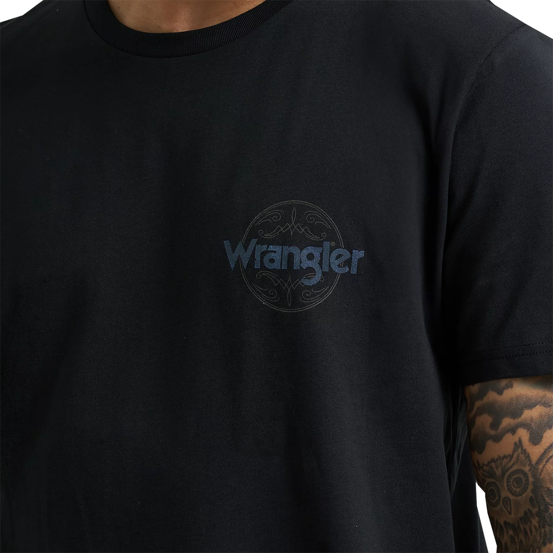 T-shirt Wrangler pour homme avec motif au dos