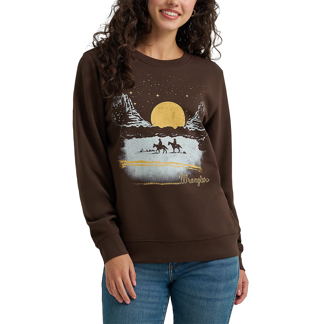 Wrangler Women's Graphic Crew Sweatshirt
