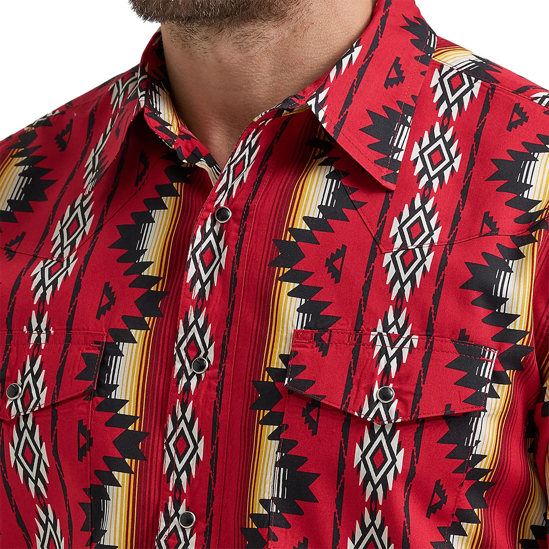Wrangler Men's Checotah Long Sleeve Snap Shirt