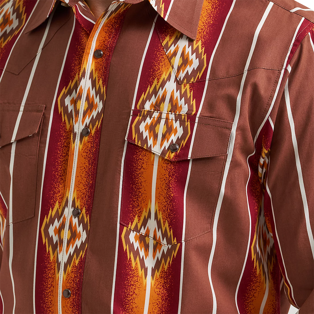 Wrangler Men's Checotah Long Sleeve Snap Shirt