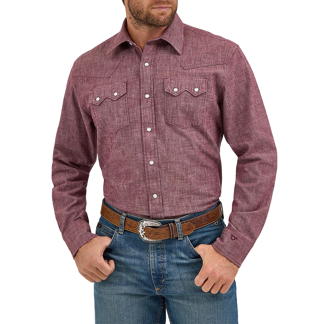 Wrangler Men's Cody Johnson Long Sleeve Snap Shirt