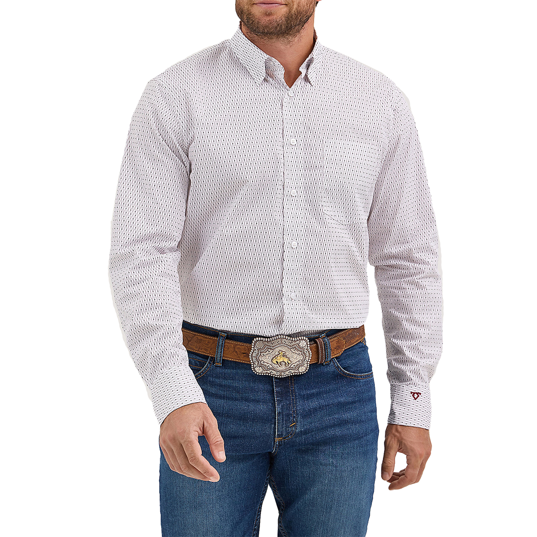 Wrangler Men's Cody Johnson Long Sleeve One Pocket Button Down Shirt