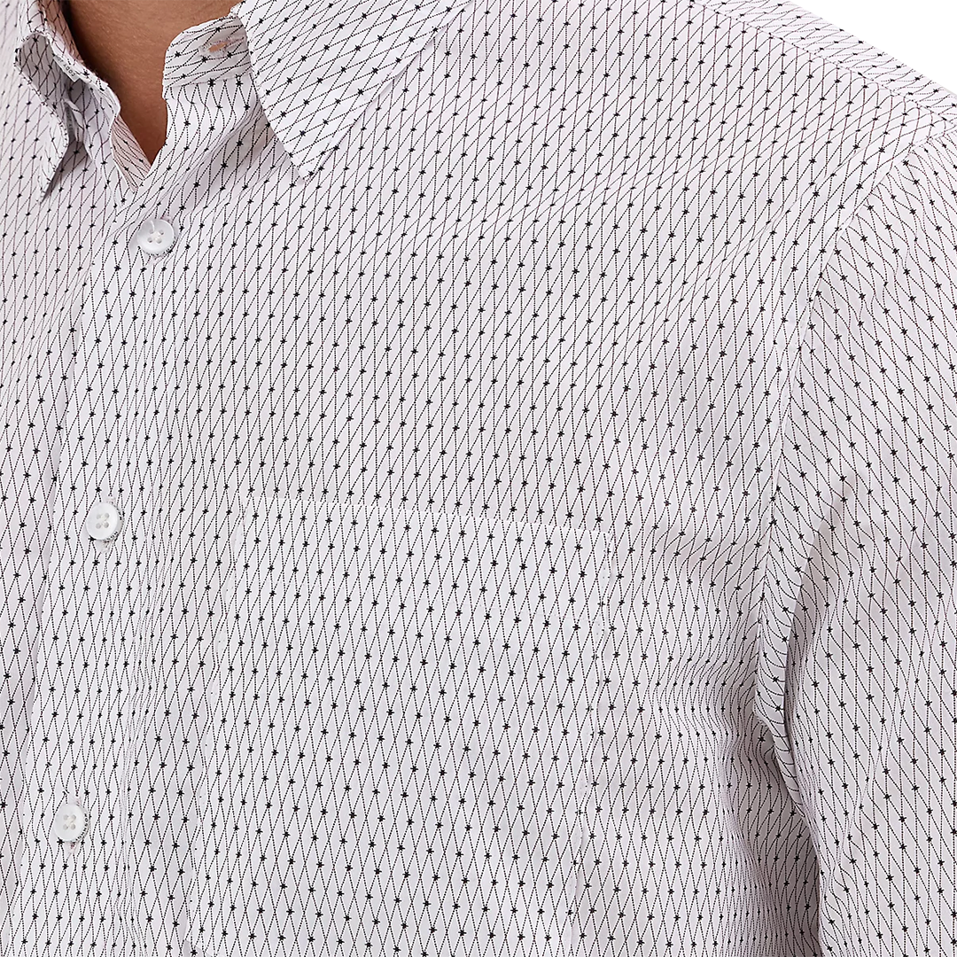 Wrangler Men's Cody Johnson Long Sleeve One Pocket Button Down Shirt