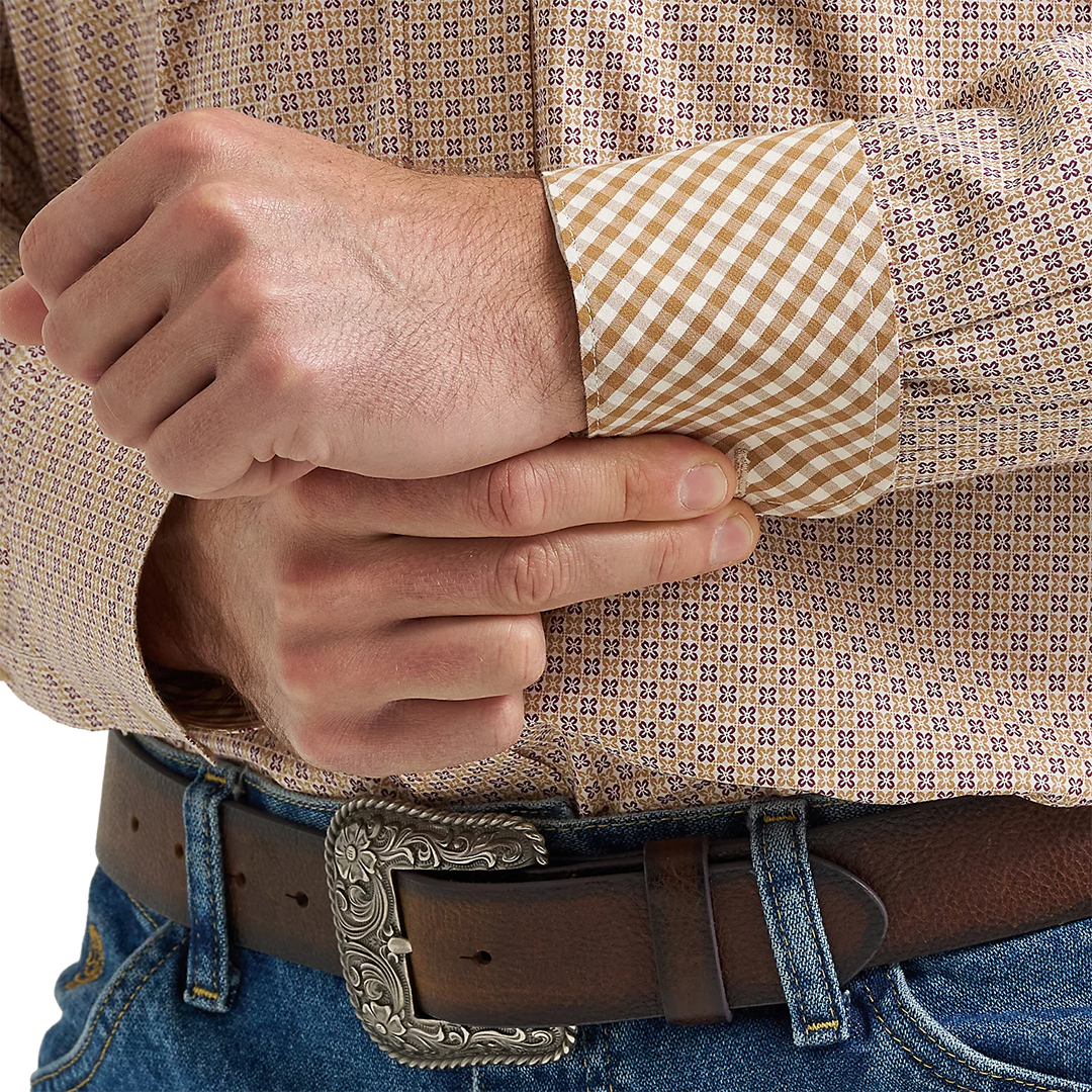 Chemise à manches longues boutonnée Wrangler George Strait pour homme