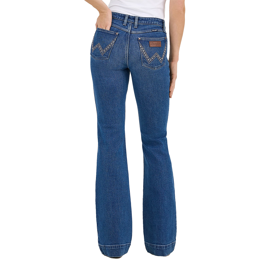 Wrangler Women's Retro Mae Wide Leg Trouser Jean