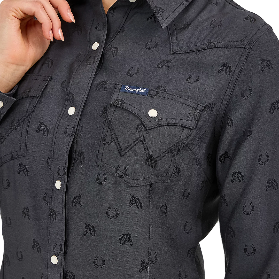 Wrangler Women's All Occasion Western Snap Shirt