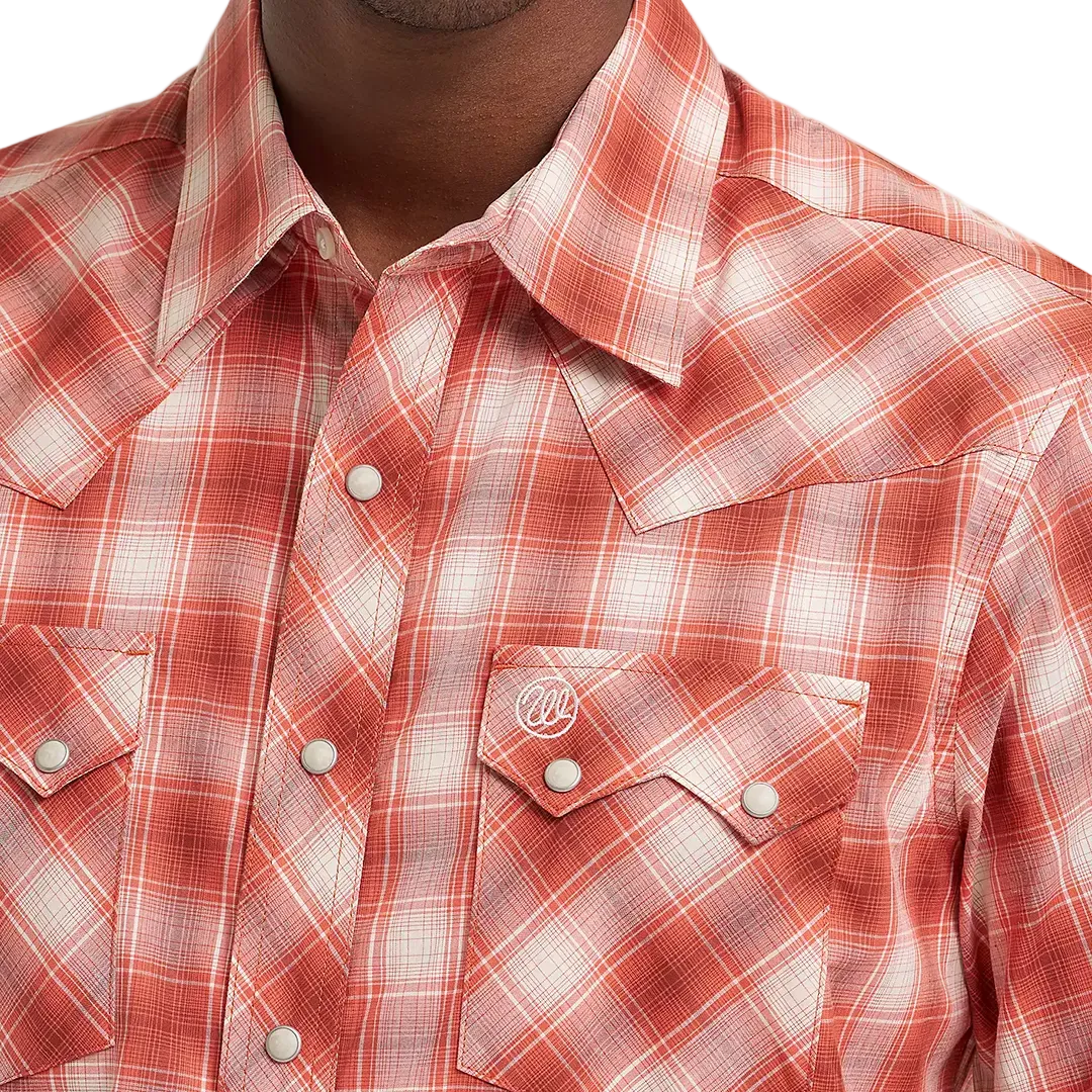 Chemise à boutons-pression Wrangler Rétro à manches courtes pour homme