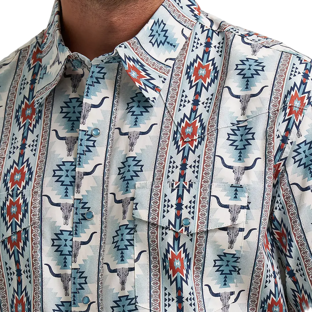 Chemise à boutons-pression manches longues Western Checotah pour homme Wrangler