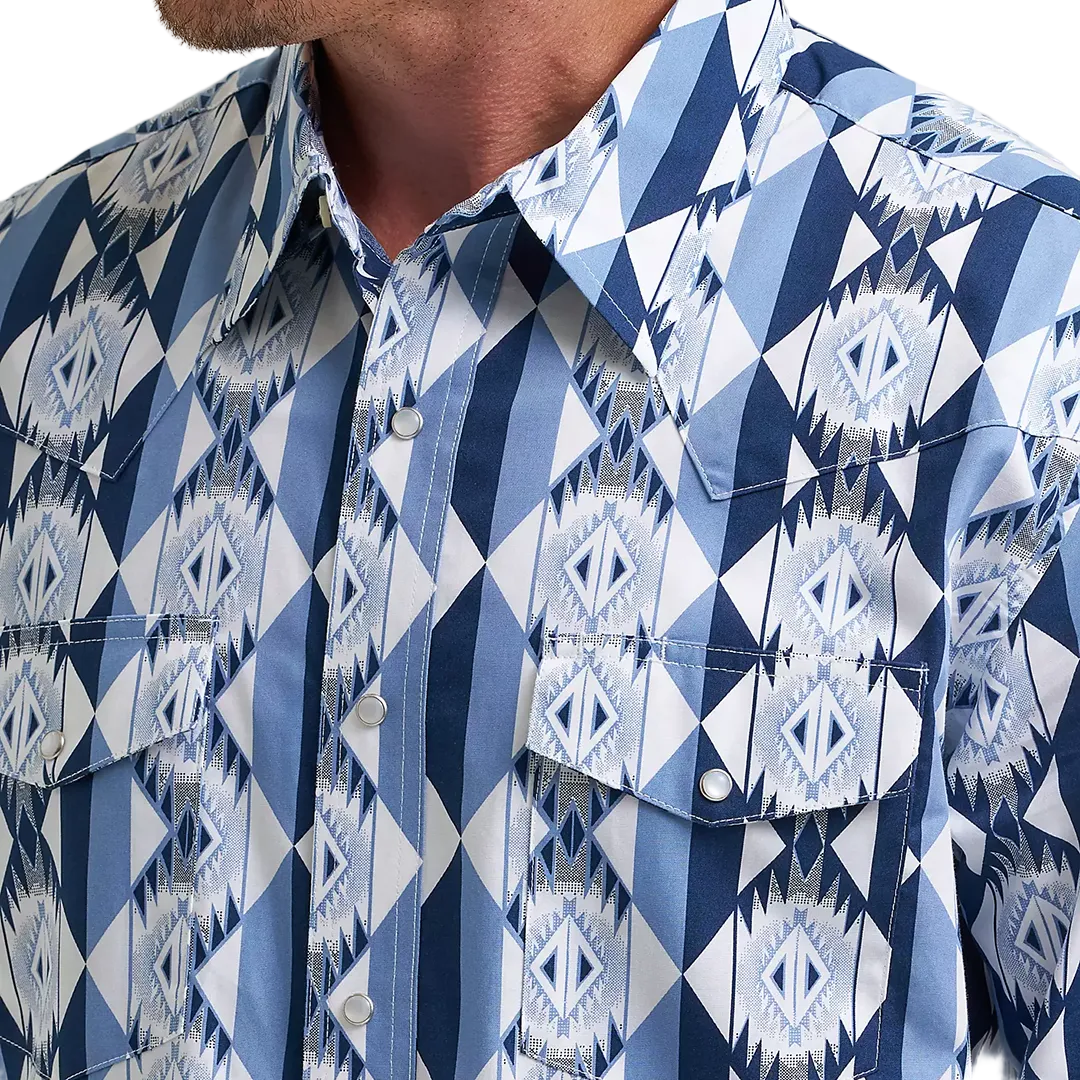 Chemise à boutons-pression manches longues Western Checotah pour homme Wrangler