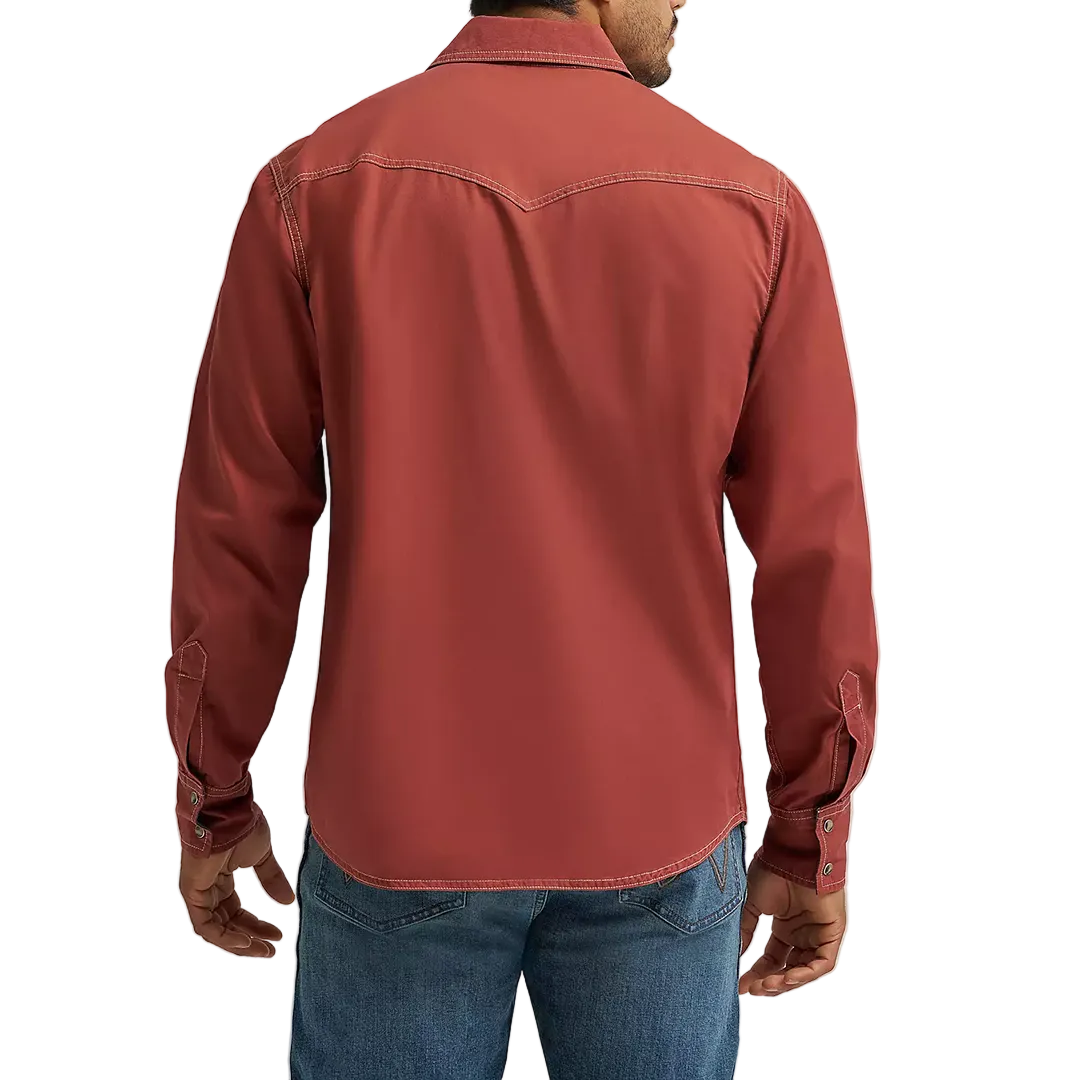 Wrangler Men's Retro Premium Western Long Sleeve Snap Shirt