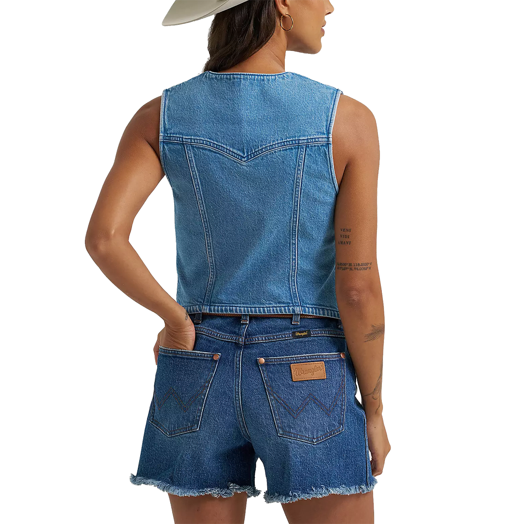 Wrangler Women's Iconic Denim Vest