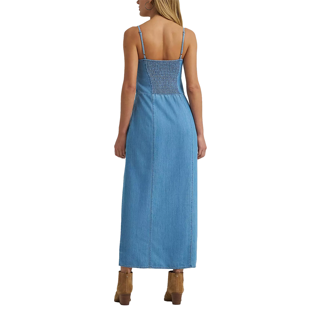 Wrangler Women's Denim Slit Front Maxi Dress