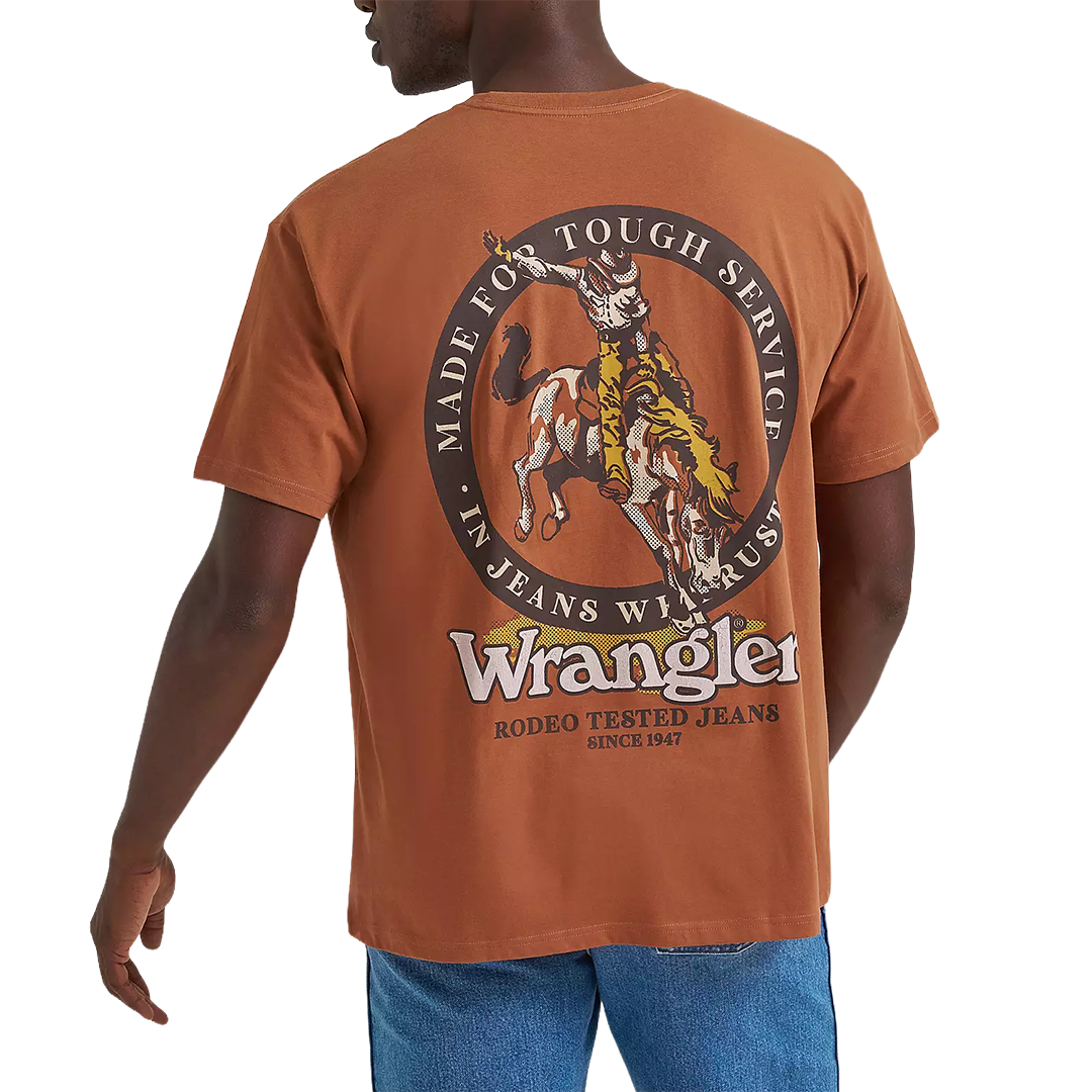 Wrangler Men's Rodeo Tested Vintage T-Shirt