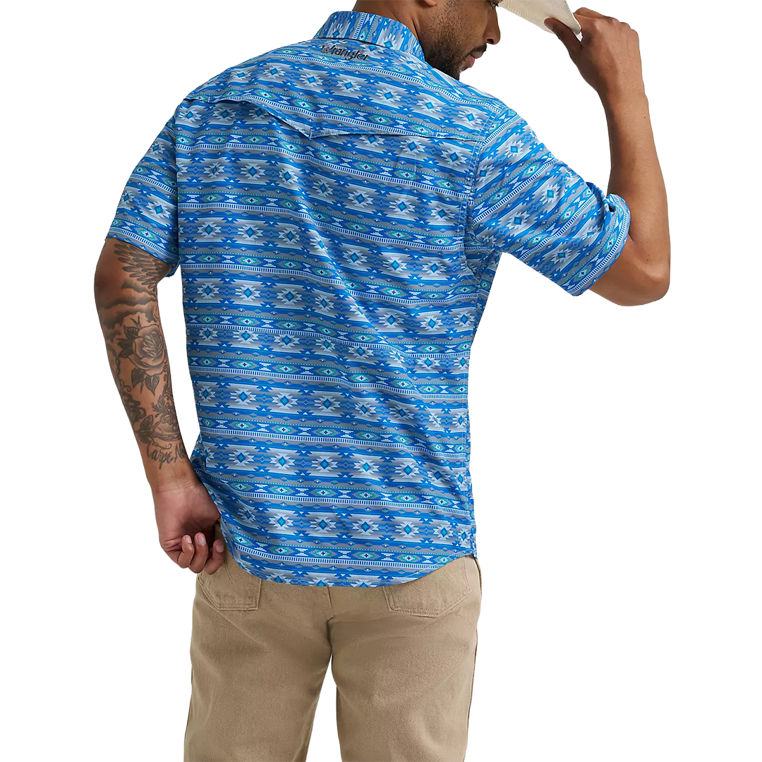 Wrangler Men's Performance All Terrain Gear Short Sleeve Snap Shirt