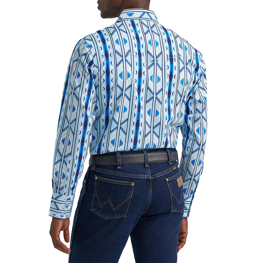 Chemise à manches longues boutonnée à motif écossais Wrangler Rétro Premium pour homme