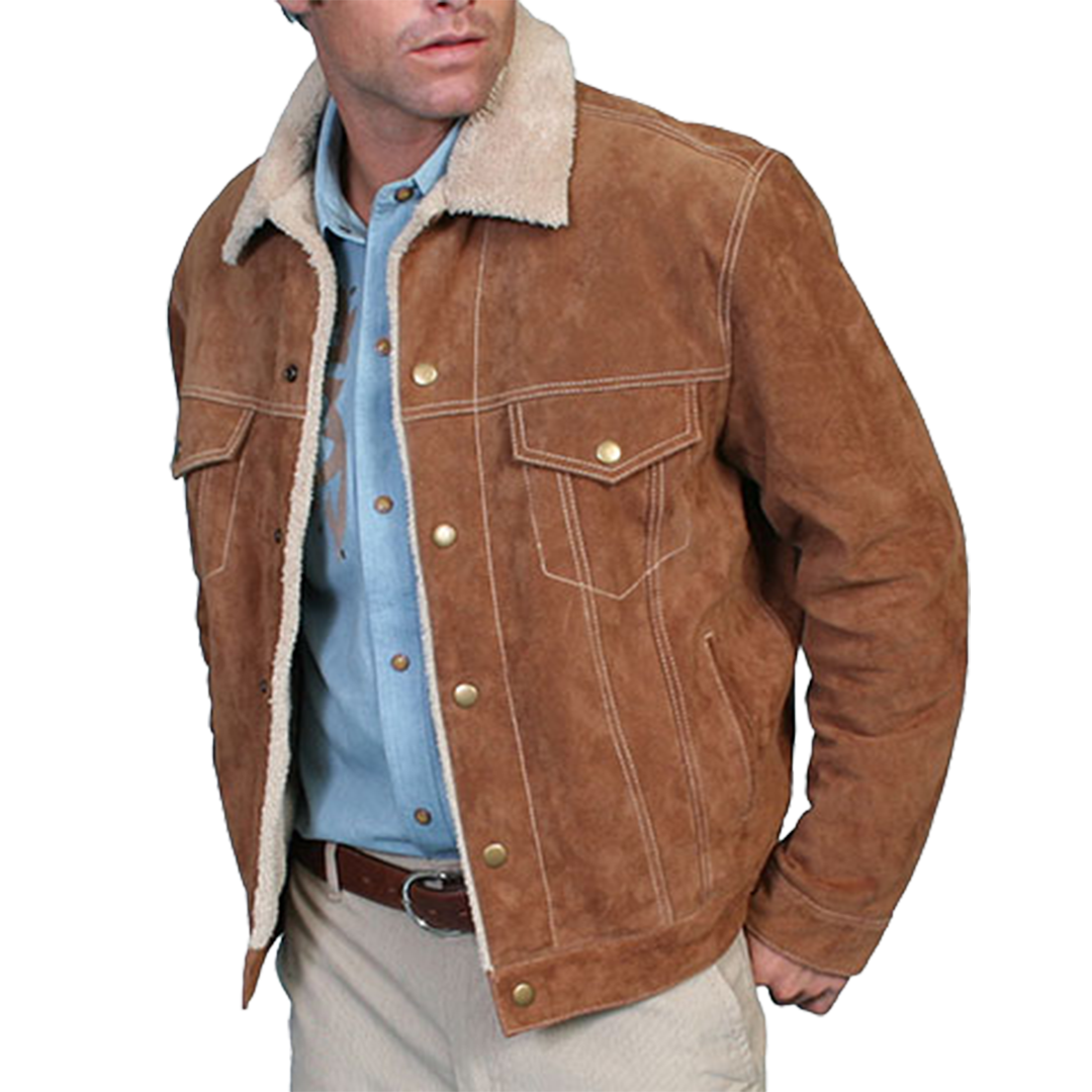 Blouson en cuir Scully pour homme