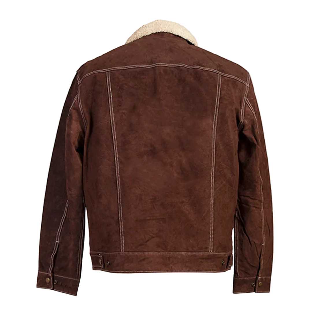 Scully Men's Sherpa Lined Boar Suede Western Jacket