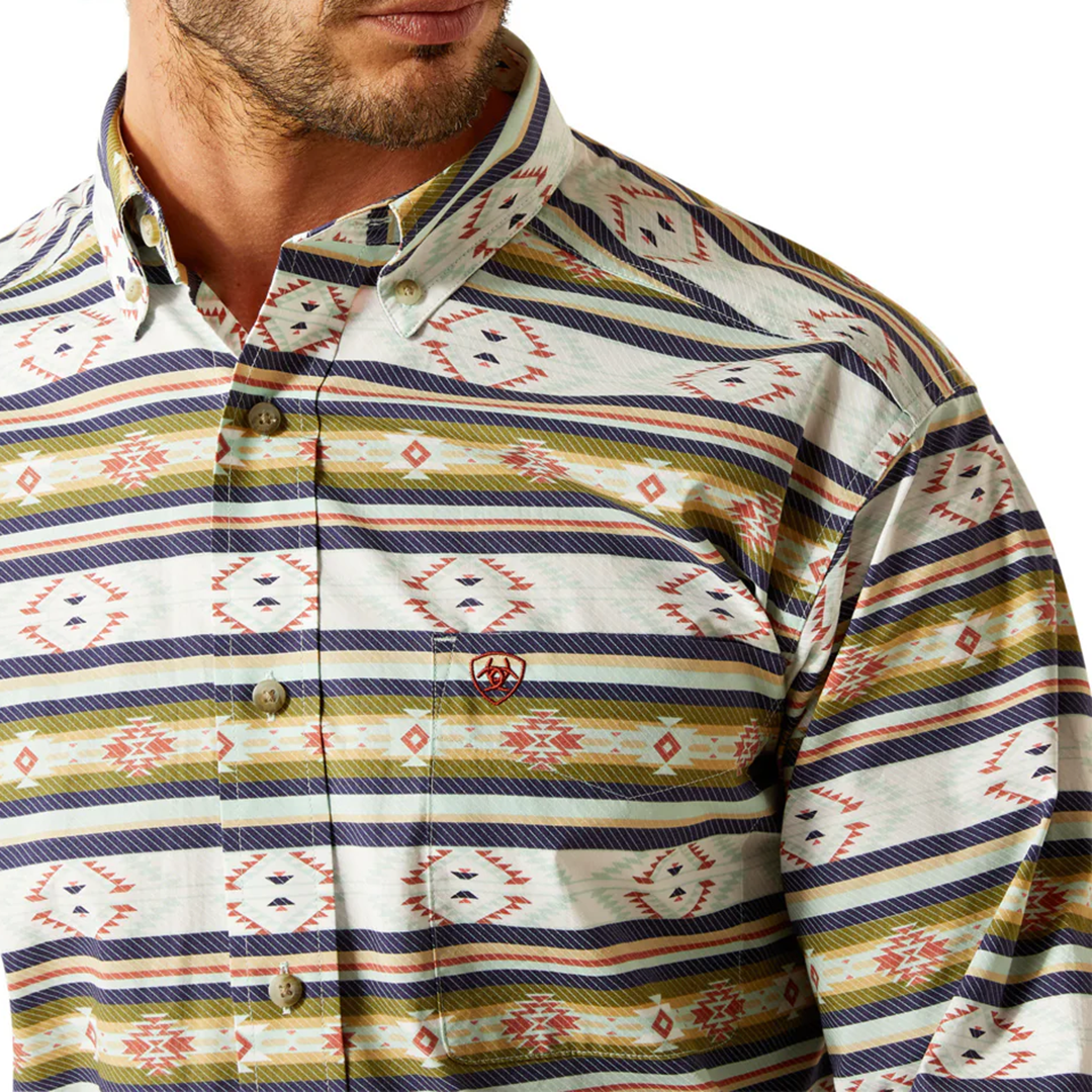Chemise boutonnée à manches longues Ariat Calder pour homme