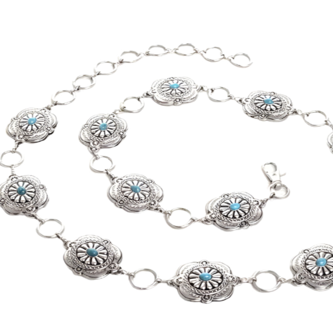 Kamberly Women's Concho Chain Belt