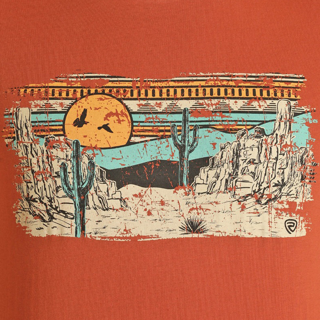 T-shirt unisexe Rock & Roll à motif paysage désertique