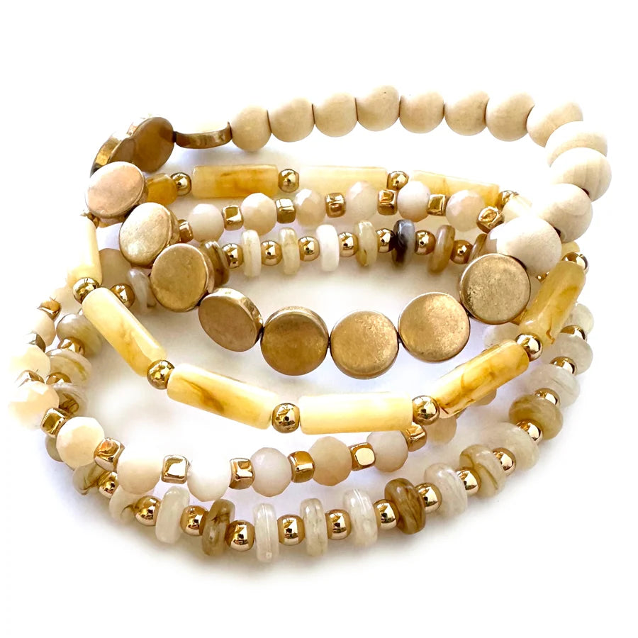 Wyo Horse Women's 4 Layered Beaded Bracelets