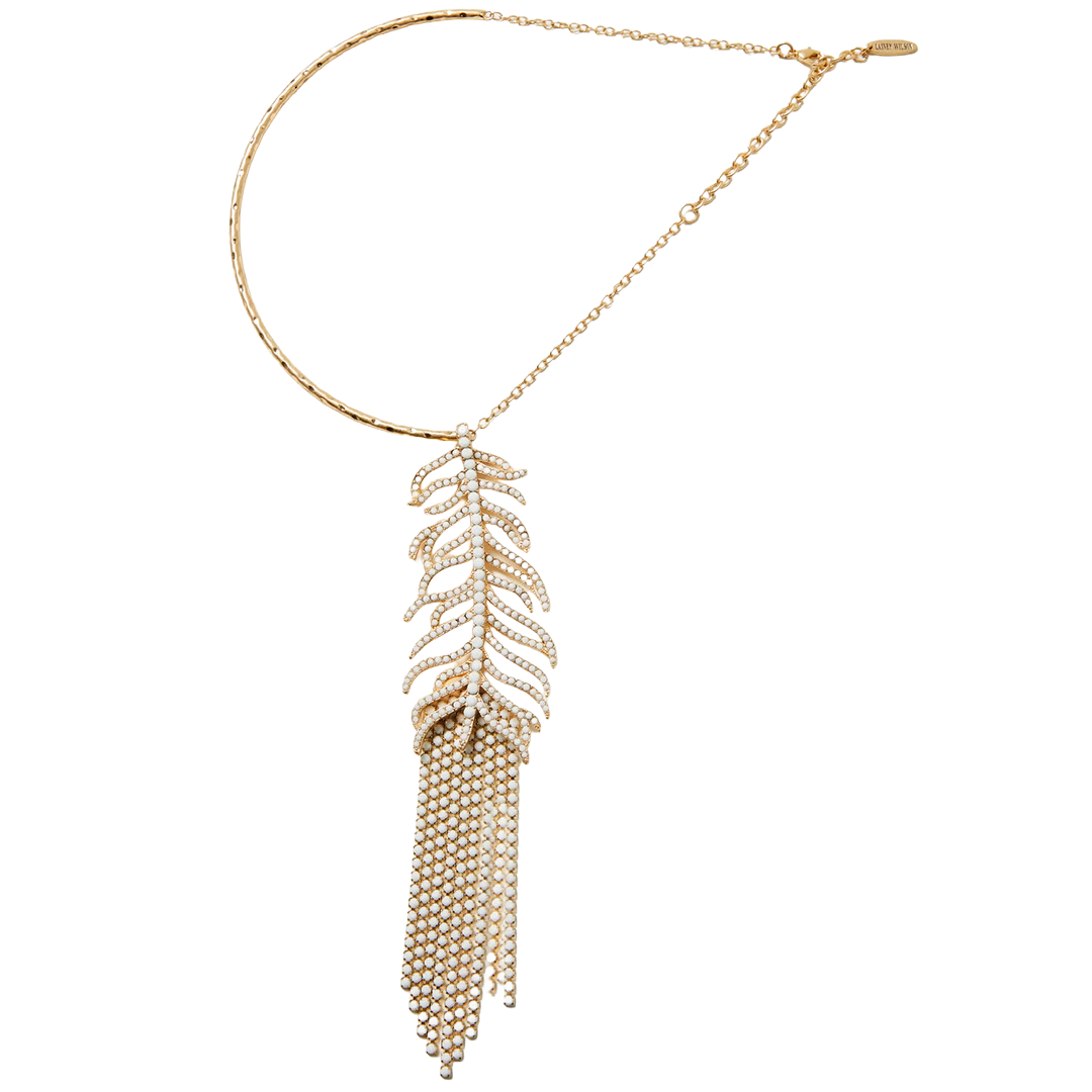 Lainey Wilson Feather Collar Necklace