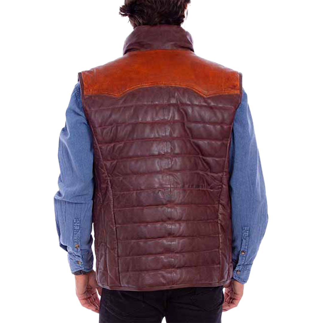 Scully Men's Puffer Leather Vest