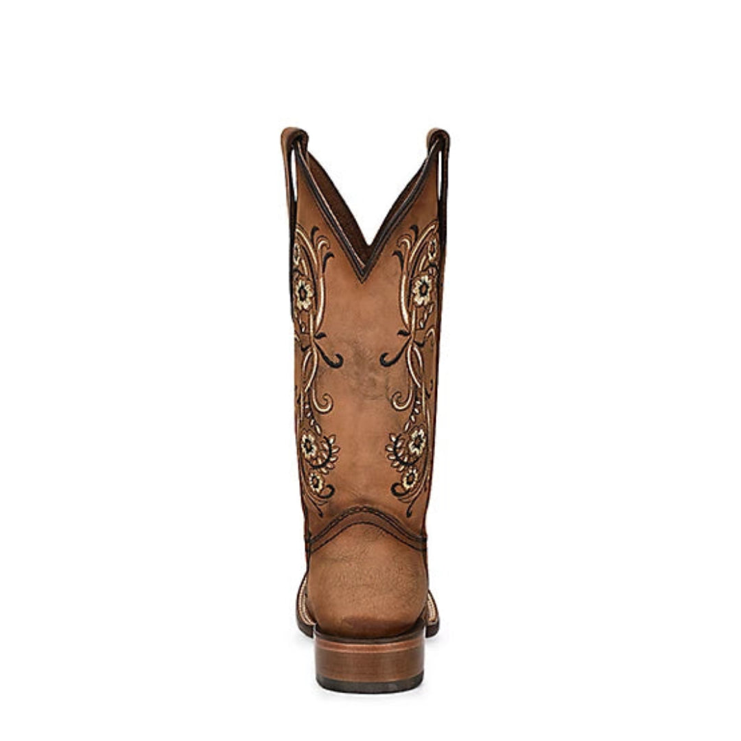 Circle G Women's Floral Embroidery Cowgirl Boots