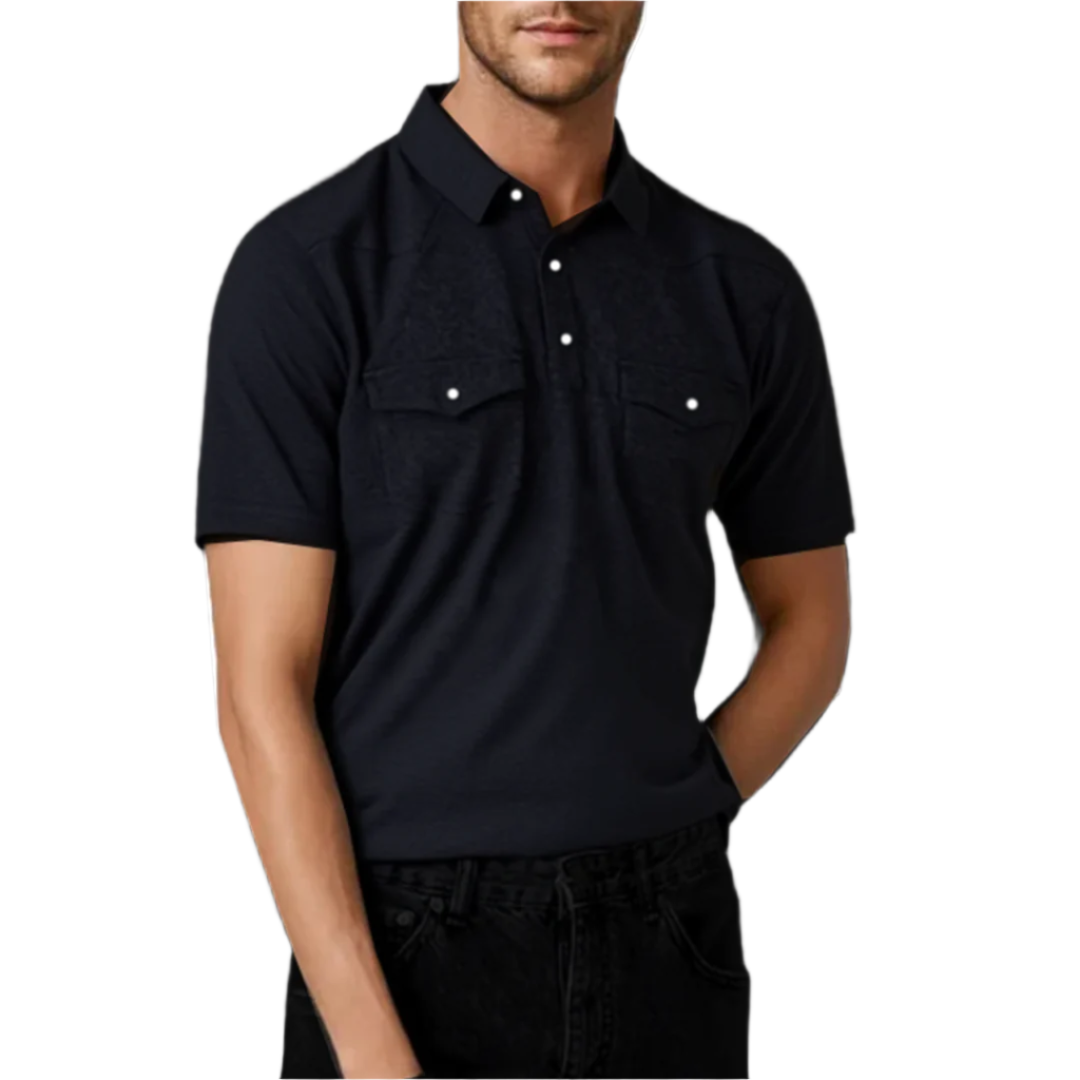 Polo boutonné rétro coupe western Ariat pour homme