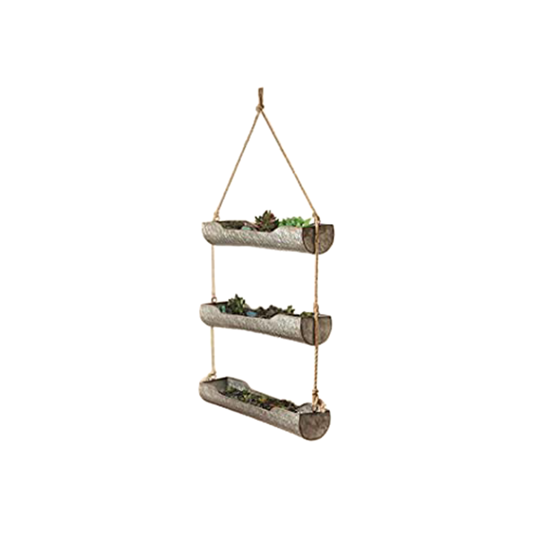 Suspension murale en cuir de vachette Rustic Leather Designs