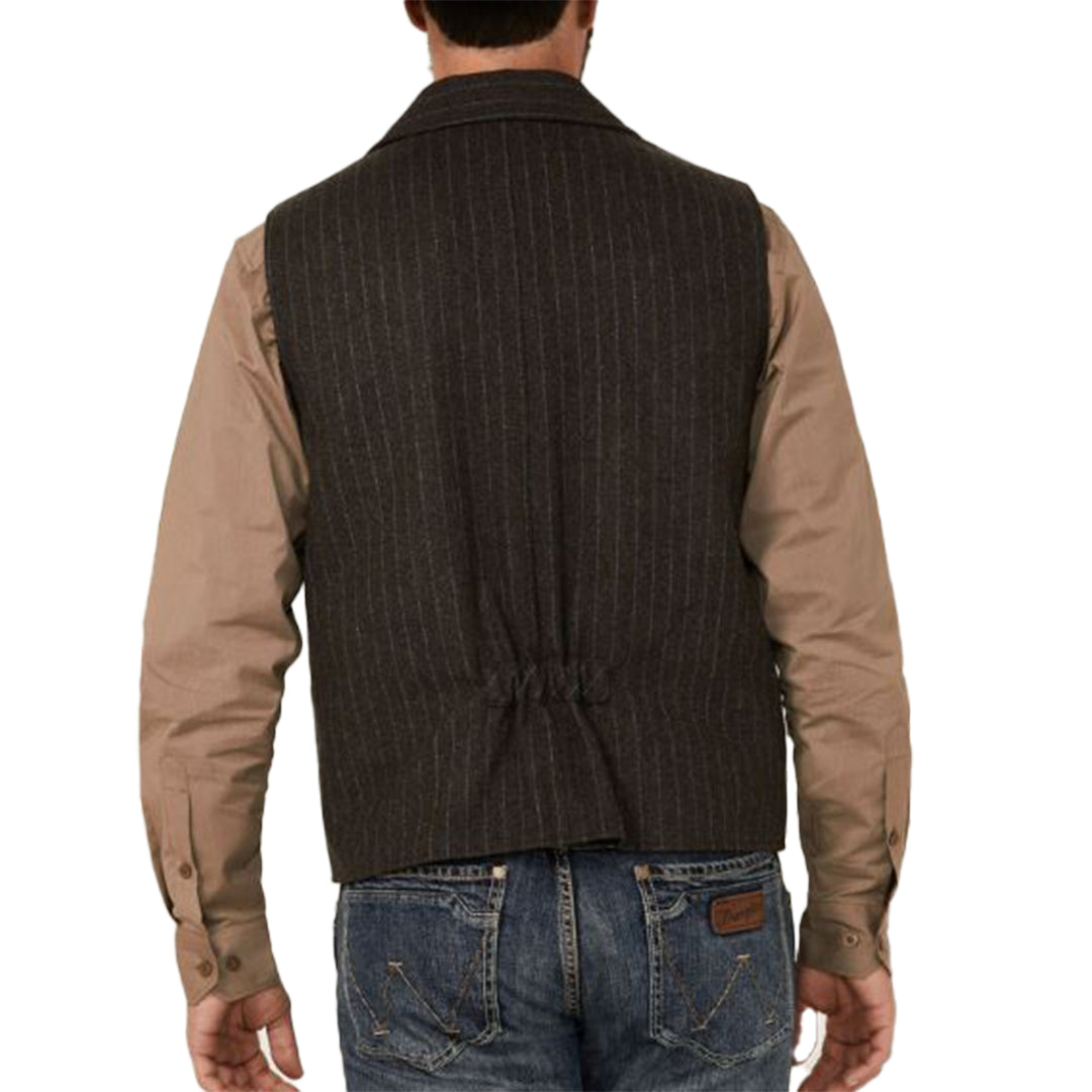 Gilet en laine rayé Powder River Outfitters pour homme