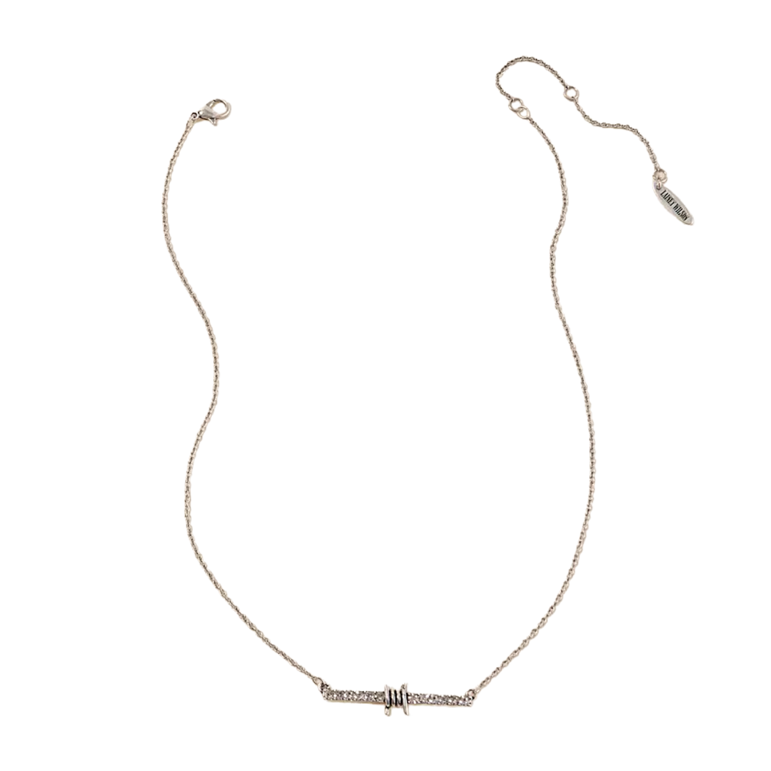 Lainey Wilson Pave Barb Wire Necklace