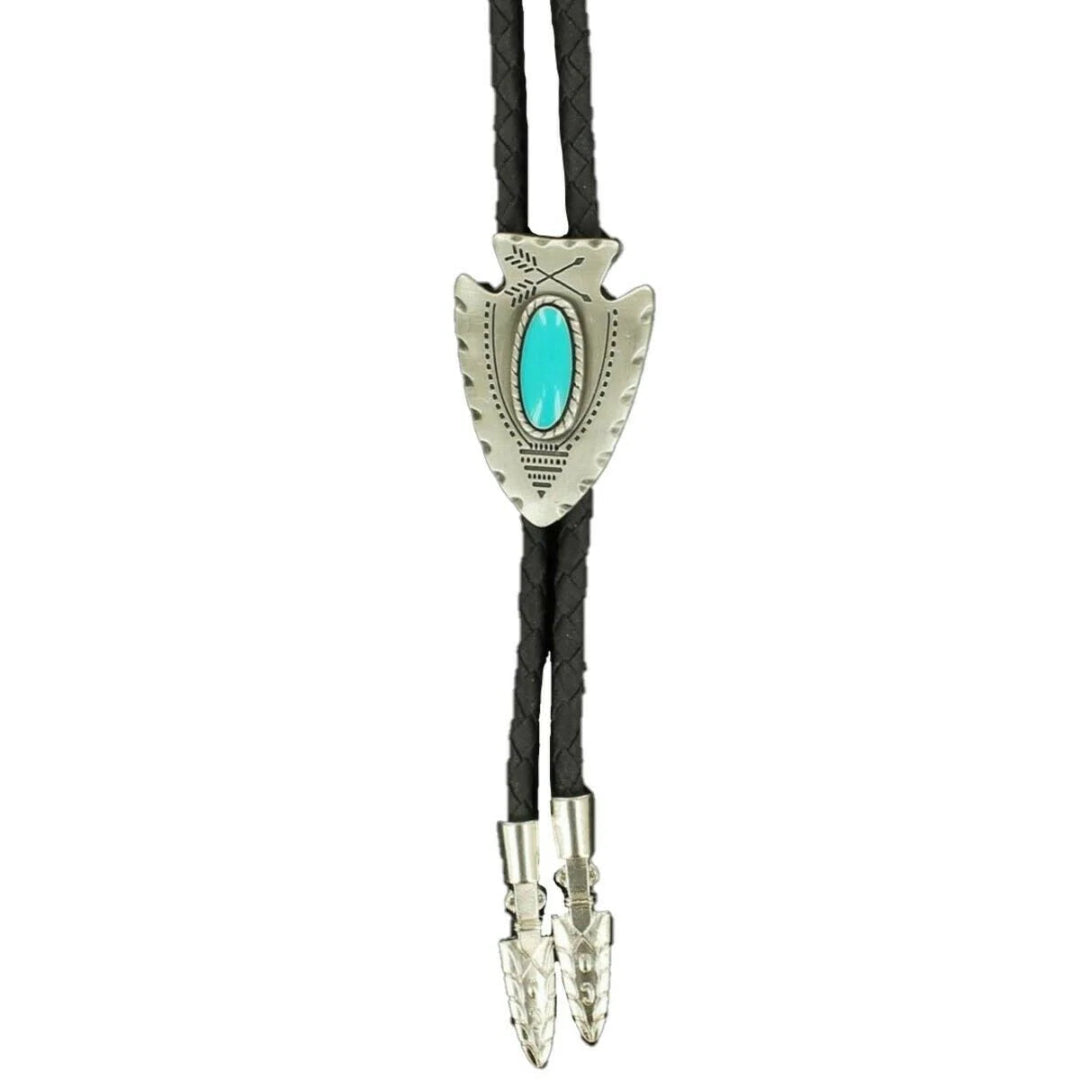 Double S Arrowhead Bolo Tie