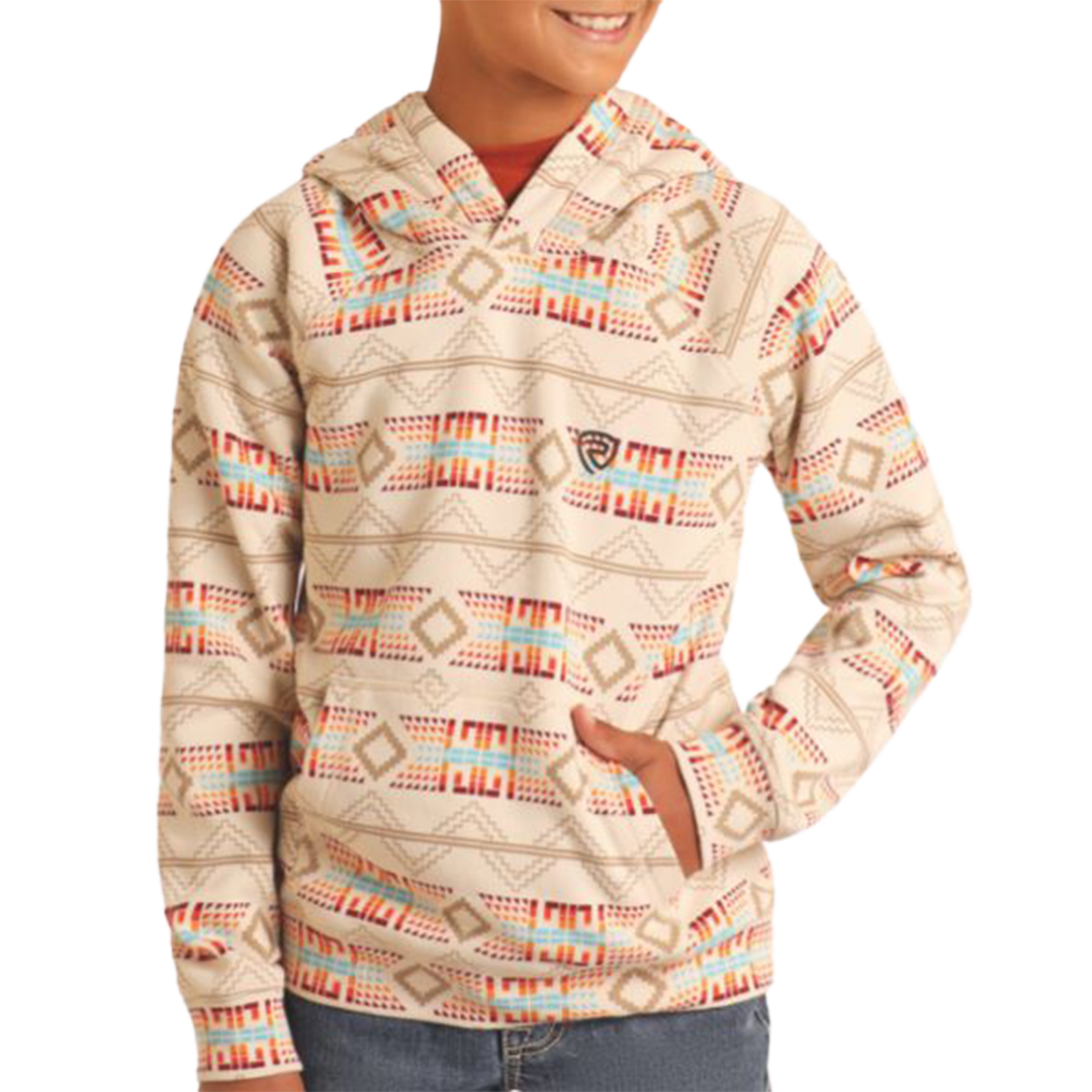 Rock & Roll Denim Boys' Aztec Hoodie