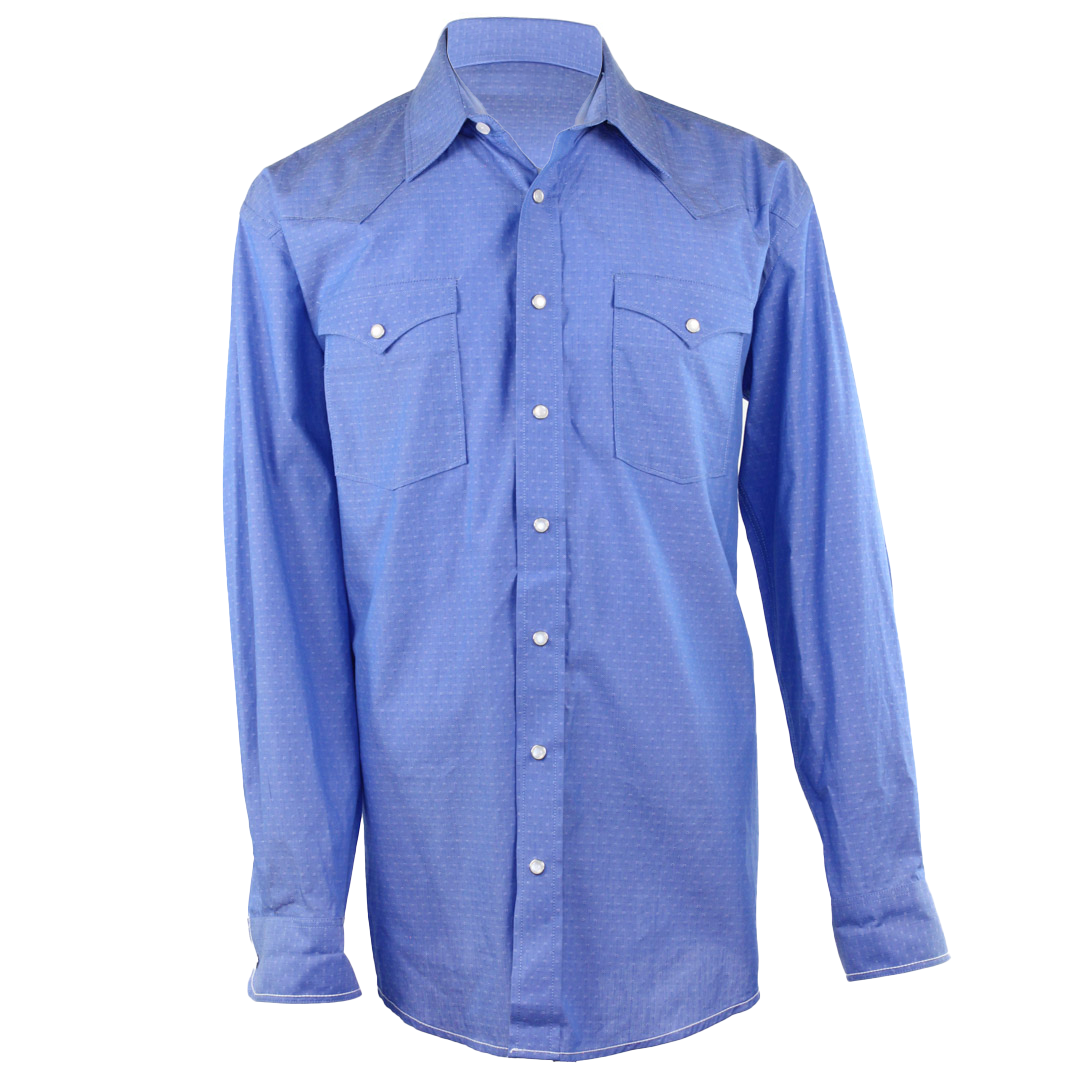 Panhandle Slim Men's Dot Print Long Sleeve Snap Shirt