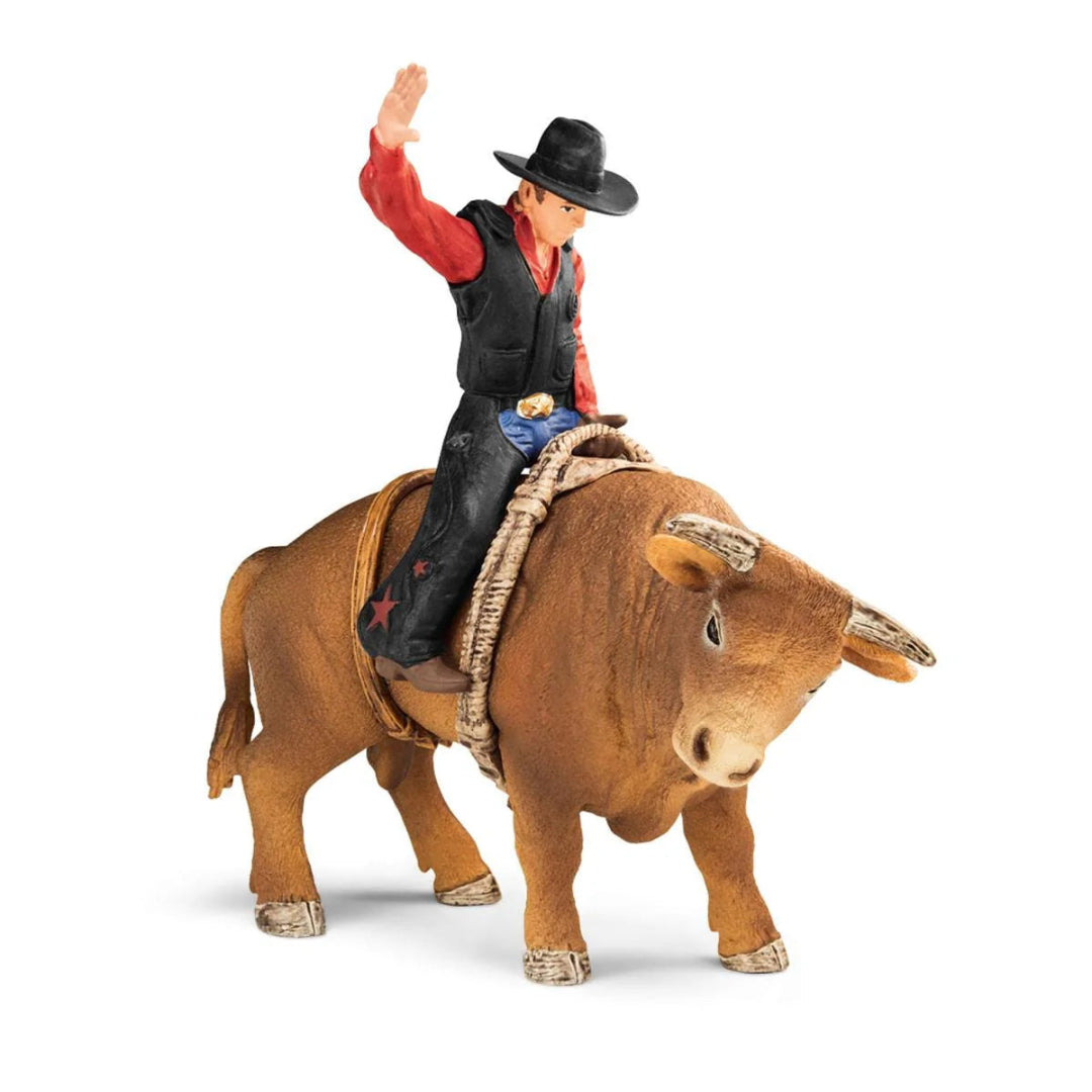 Jouet Schleich Cowboy avec taureau