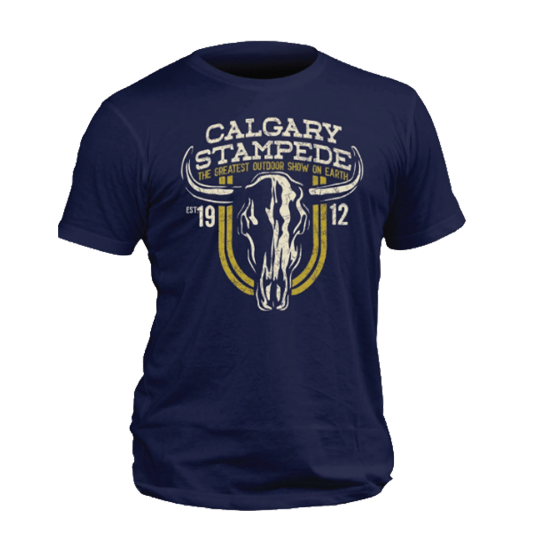 T-shirt unisexe à manches courtes rondes Calgary Stampede