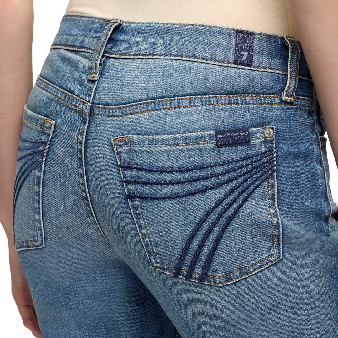 7 For All Mankind Women's Dojo In Slim Illusion Wide-leg Jeans