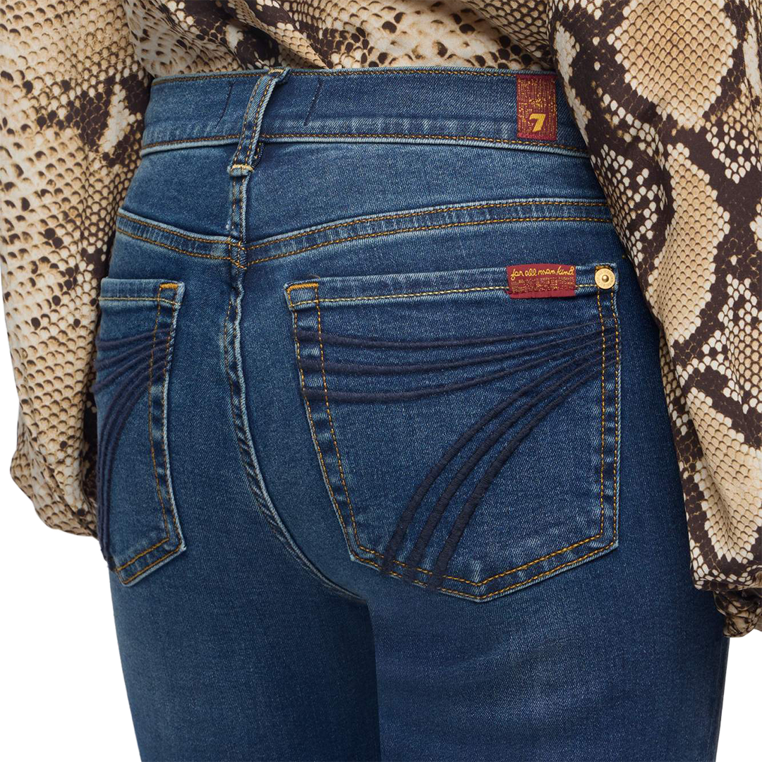 7 For All Mankind Women's Dojo In Slim Illusion Wide-leg Jeans