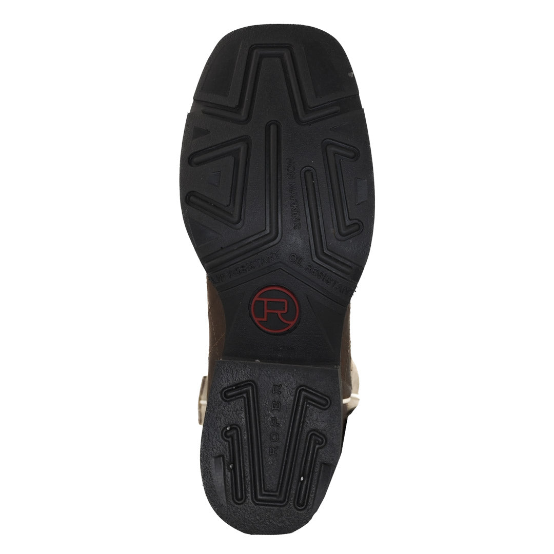 Bottes en daim Roper pour homme à piqûres losanges