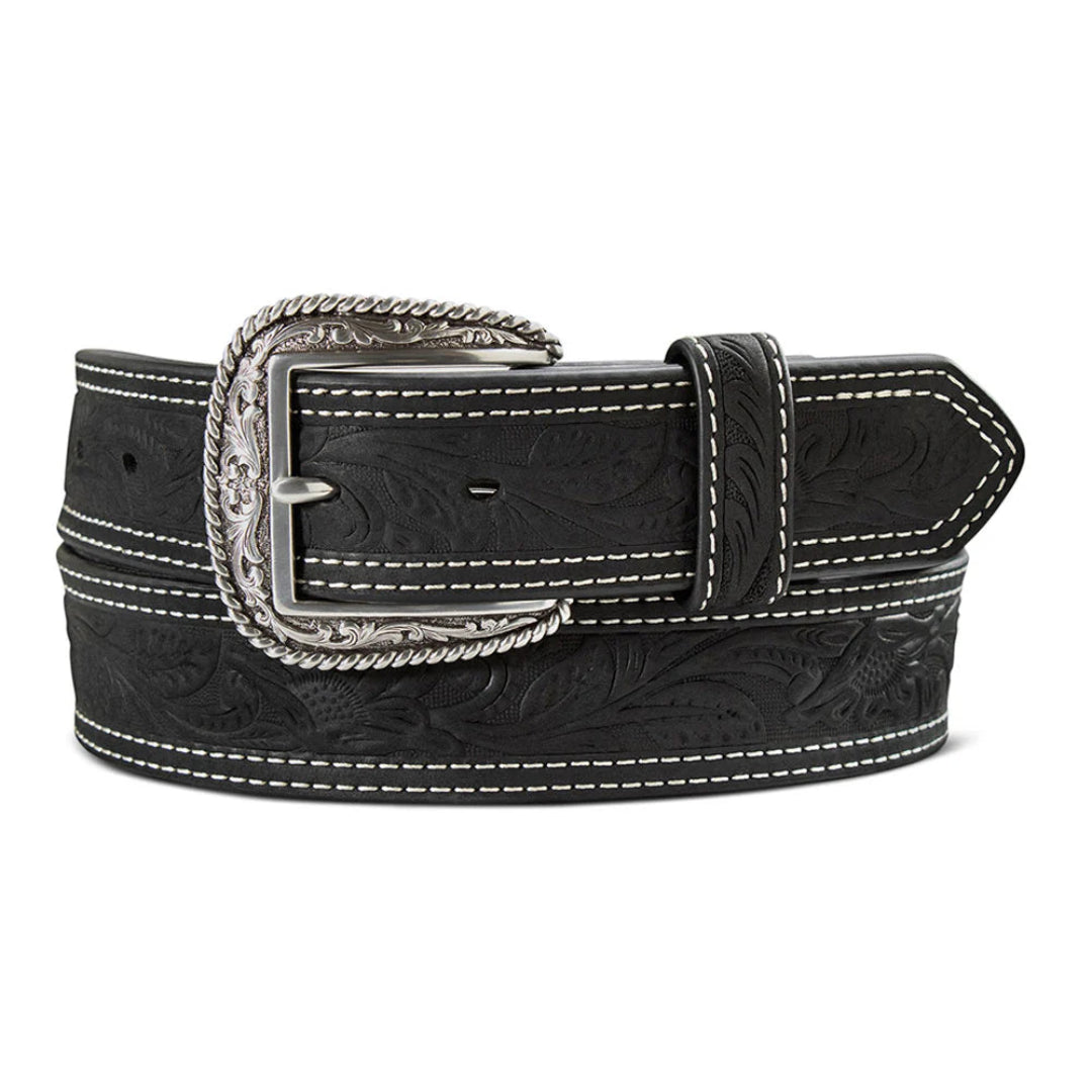 Ariat Men's Double Stitch Stitch Leather Belt