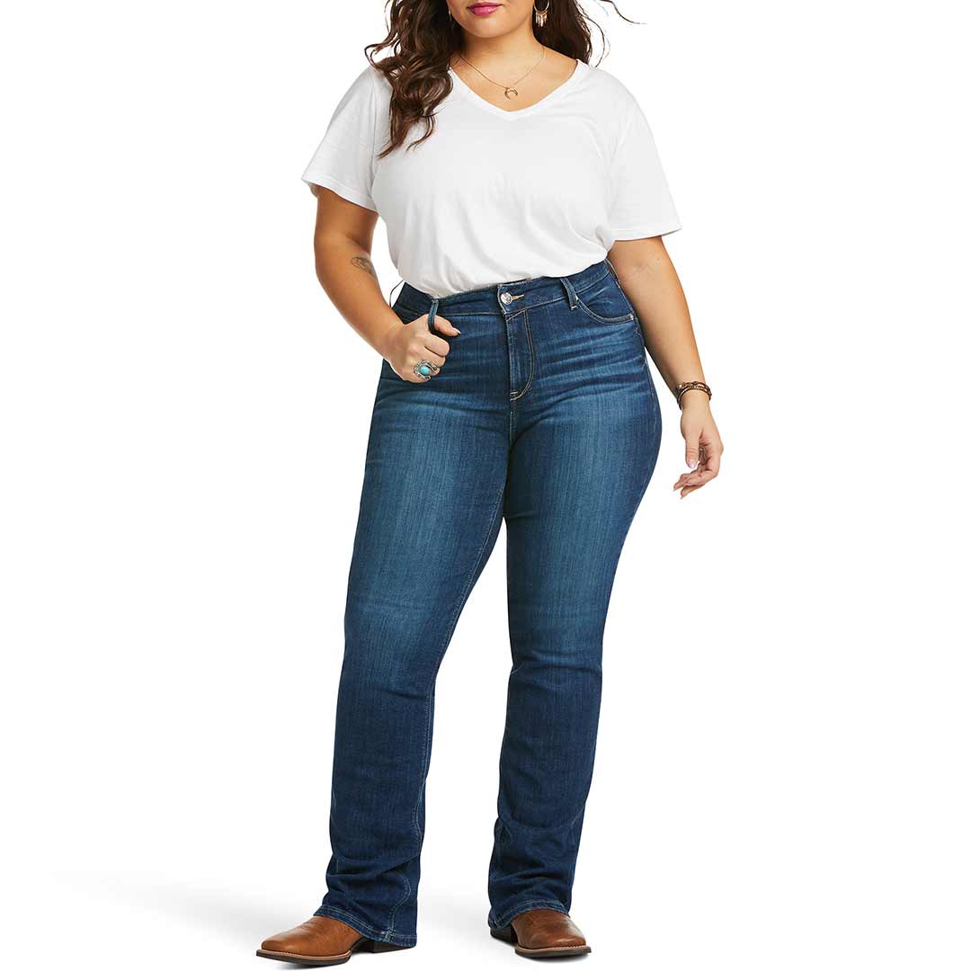 Jean droit taille haute Abby Ariat R.E.A.L. pour femme